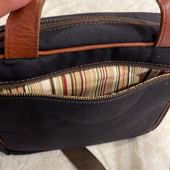 Melvill & Moon Canvas and Leather IPad Bag - Picture 6 of 12